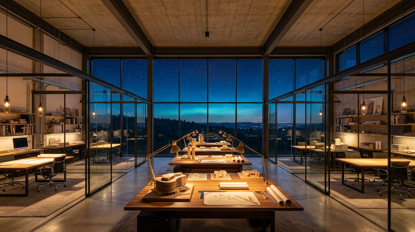 Engineering Studio & Atelier overlooking Starry Twilight